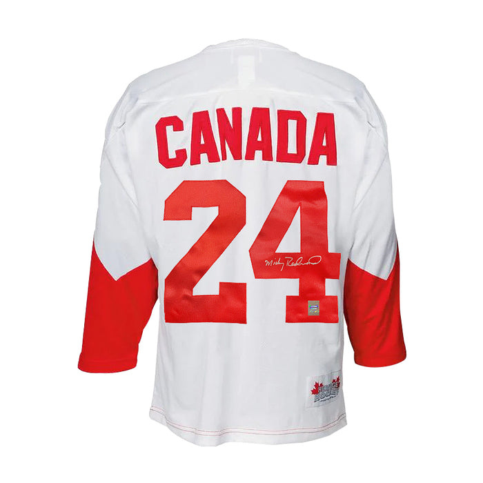 Bobby Clarke a signé le maillot de la série Summit d'Équipe Canada 1972