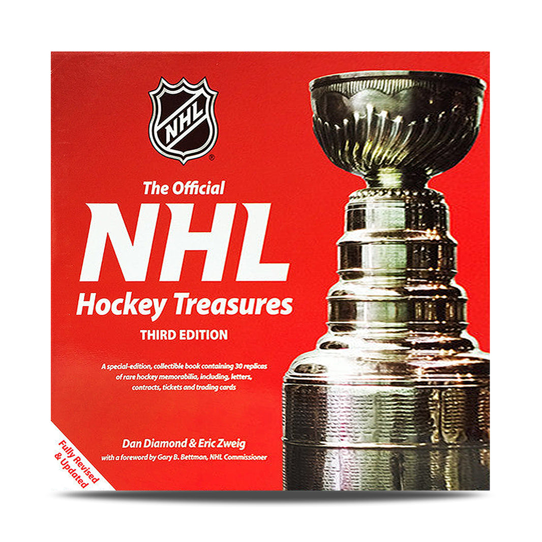 Johnny Bower Signed "The Official NHL Hockey Treasures" Collectible Book - Heritage Hockey™