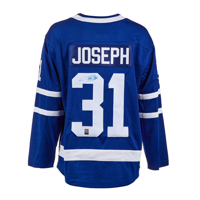 Curtis Joseph Signed Toronto Maple Leafs Fanatics Breakaway Home Blue Jersey - Heritage Hockey™
