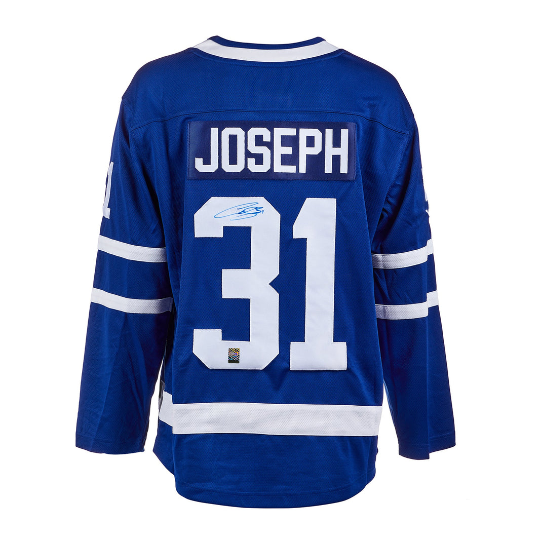 Curtis Joseph Signed Toronto Maple Leafs Fanatics Breakaway Home Blue Jersey - Heritage Hockey™