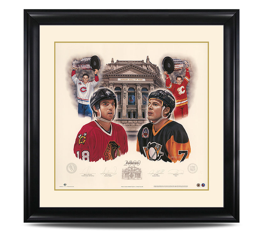 Inductees 2000 – Denis Savard & Joe Mullen Signed Limited Edition Print - Heritage Hockey™