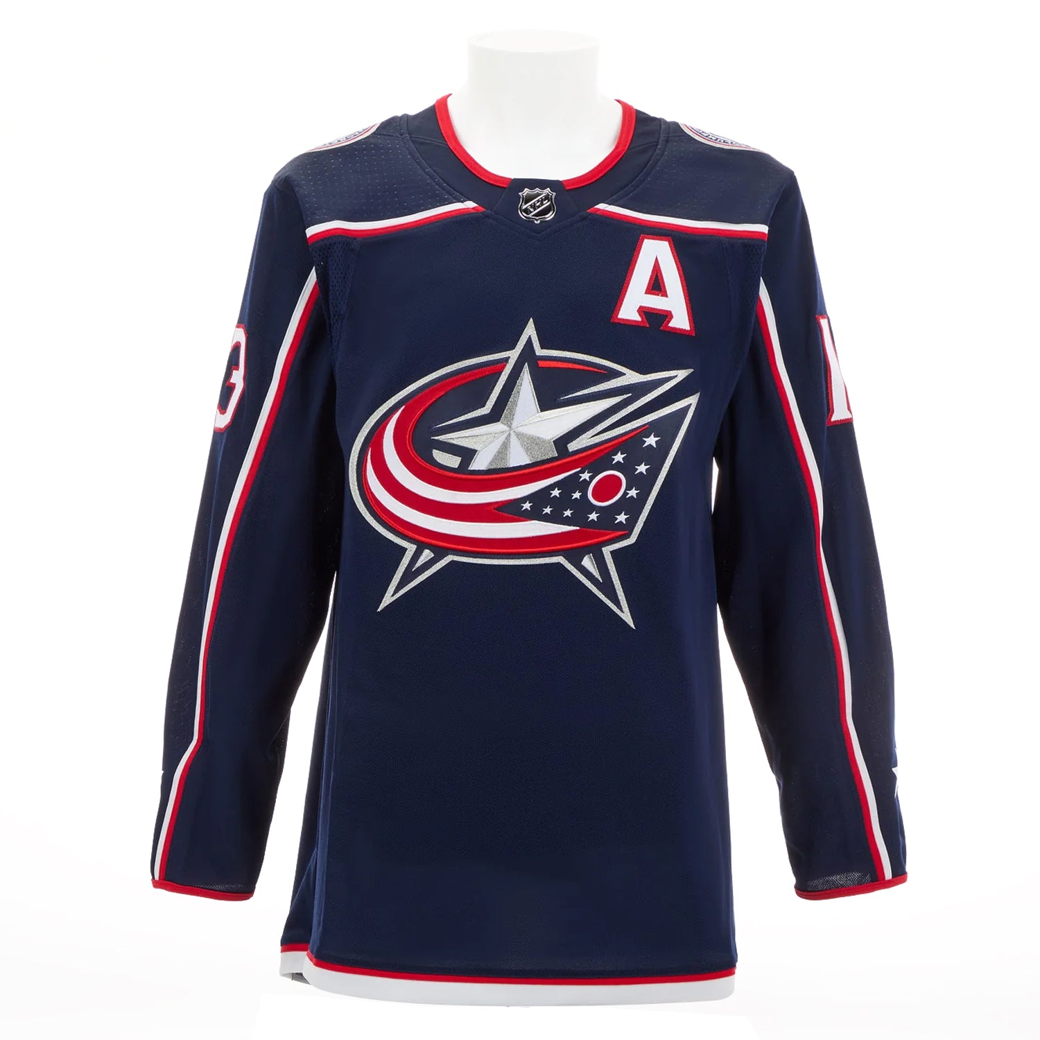 Johnny Gaudreau Signed Columbus Blue Jackets Adidas Pro Home Navy Jersey