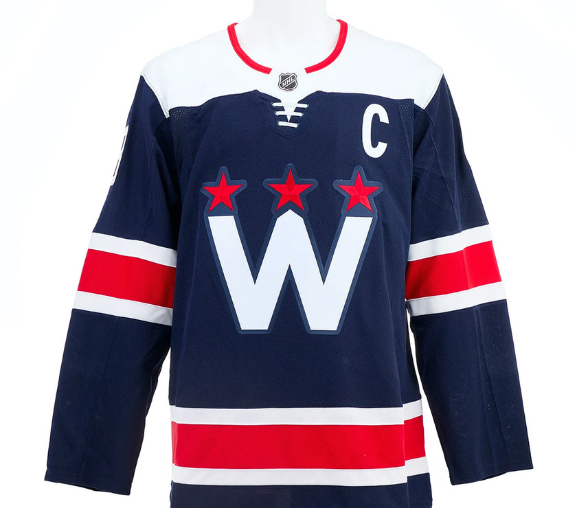 Alexander Ovechkin Signed Washington Capitals Adidas Pro Alternate Navy Jersey