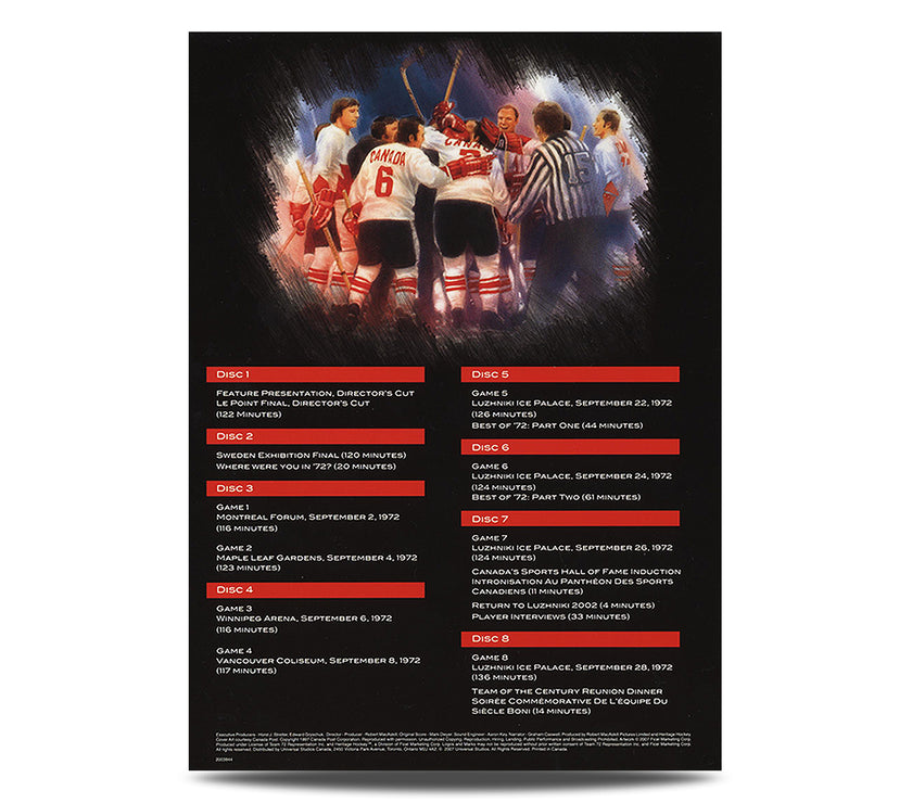The Ultimate Collector’s Edition DVD Set of the 1972 Summit Series - Heritage Hockey™