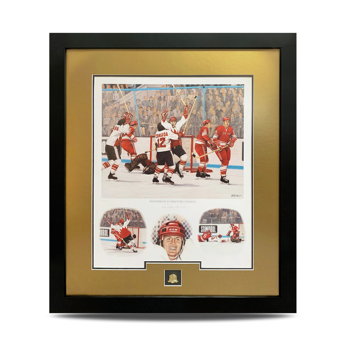 Henderson Scores For Canada 50th Anniversary Limited Edition Print Signed by Paul Henderson