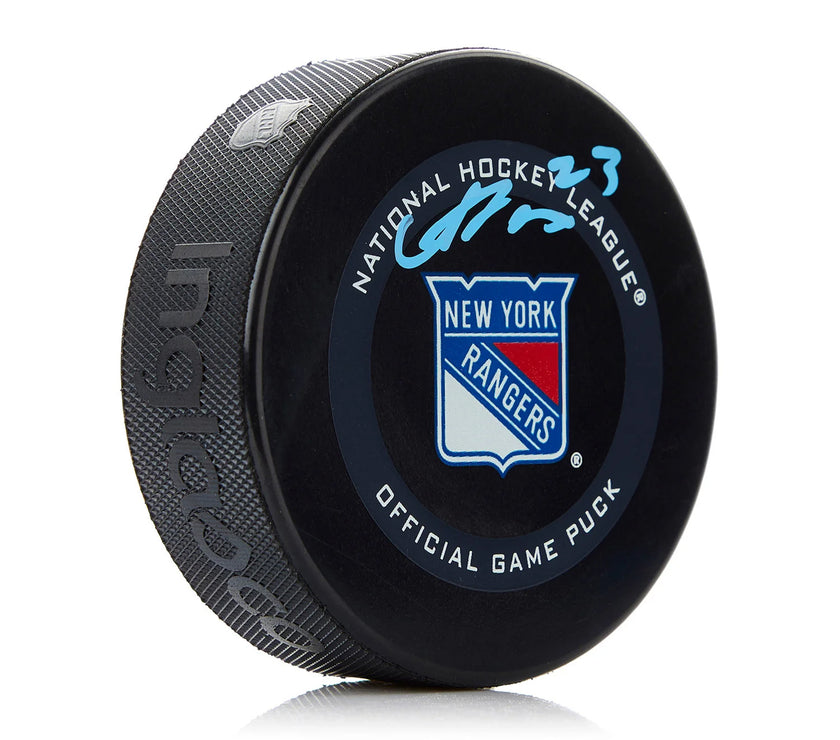 Adam Fox Signed New York Rangers Official Game Puck