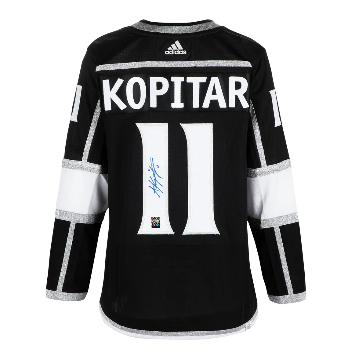 Anze Kopitar Signed Los Angeles Kings Adidas Pro Home Black Jersey