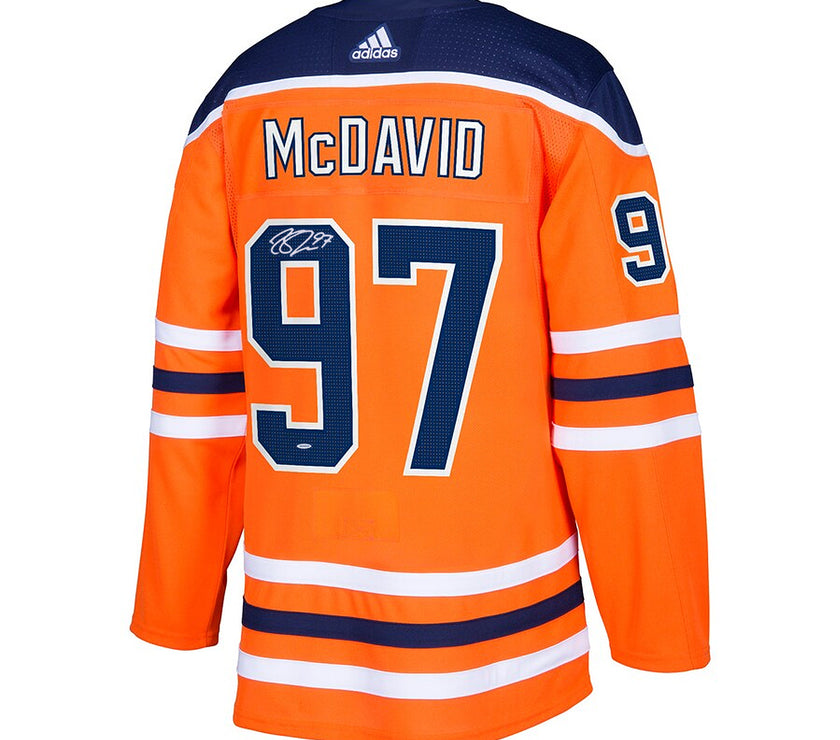 Connor McDavid Signed Edmonton Oilers Adidas Pro Home Orange Jersey - Heritage Hockey™