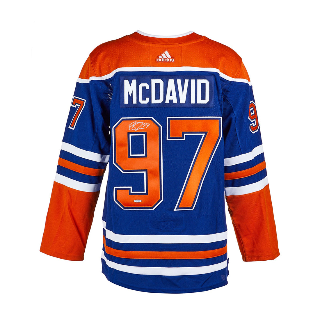 Connor McDavid Signed Edmonton Oilers Adidas Pro Home Blue Jersey