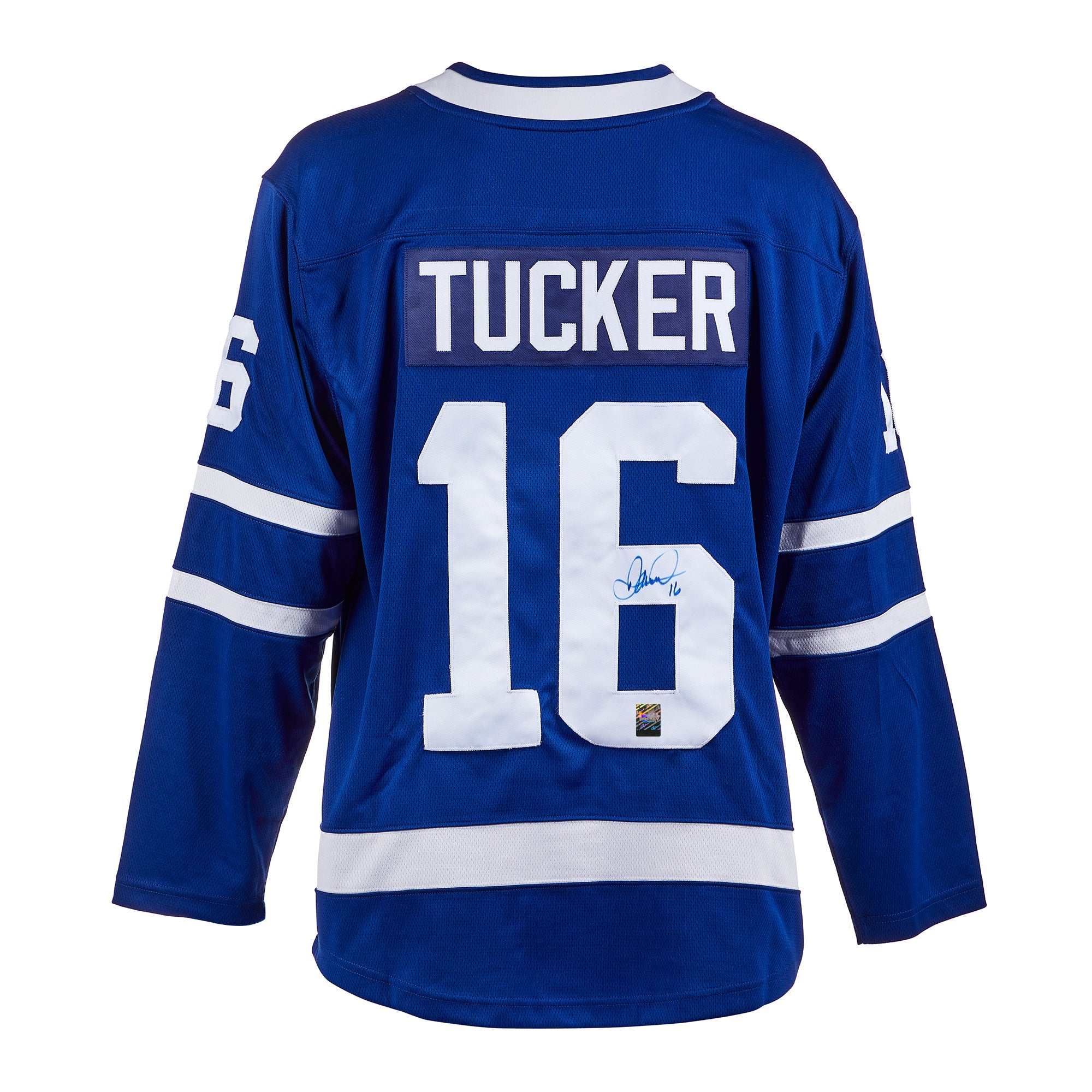 Darcy Tucker Signed Toronto Maple Leafs Fanatics Breakaway Home Blue Jersey