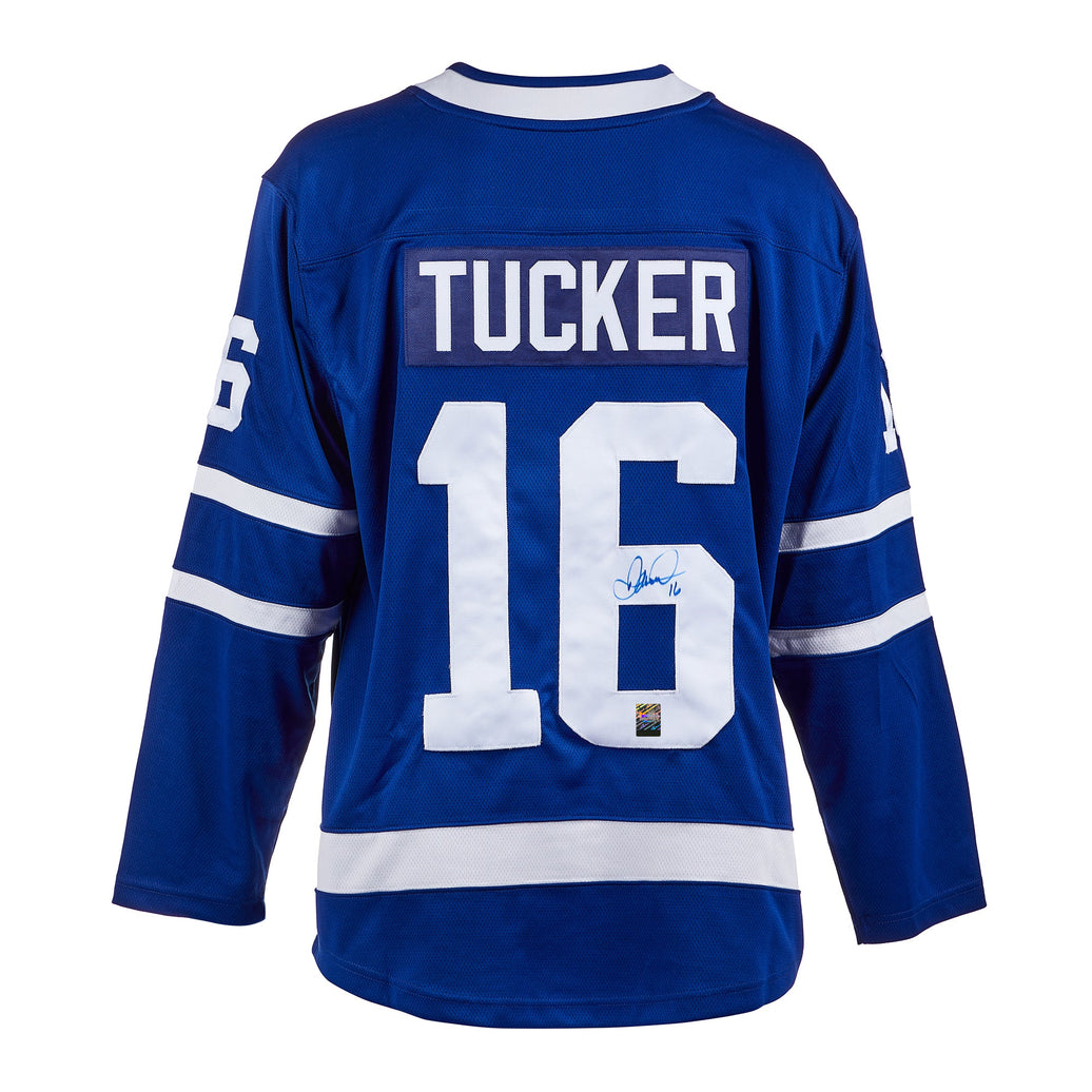 Darcy Tucker Signed Toronto Maple Leafs Fanatics Breakaway Home Blue Jersey