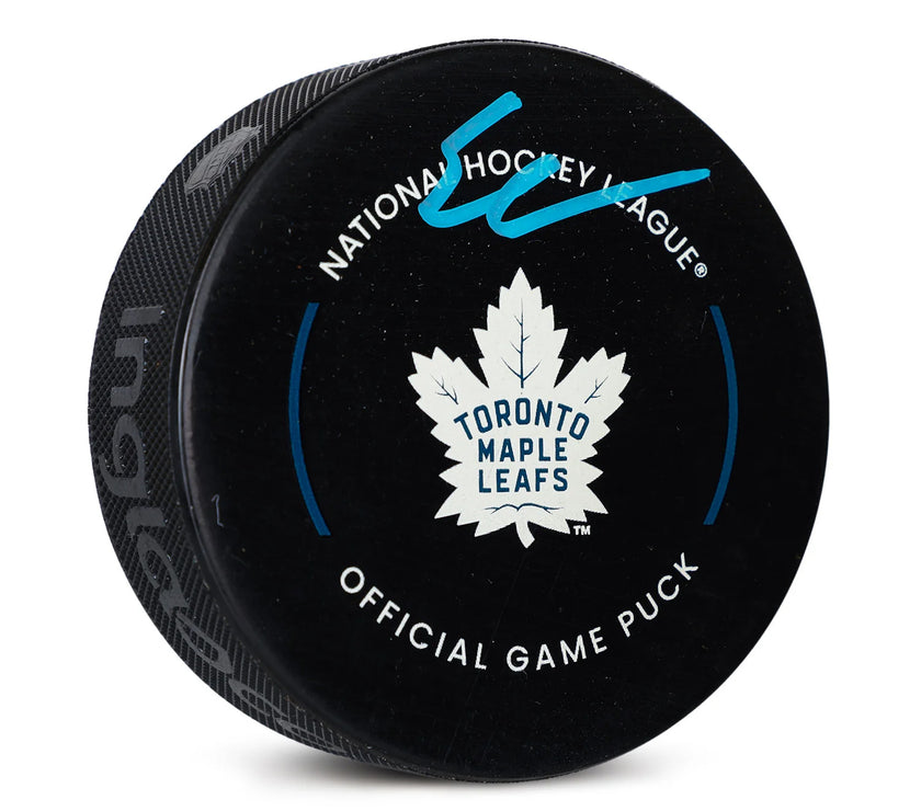 Easton Cowan Signed Toronto Maple Leafs Official Game Puck