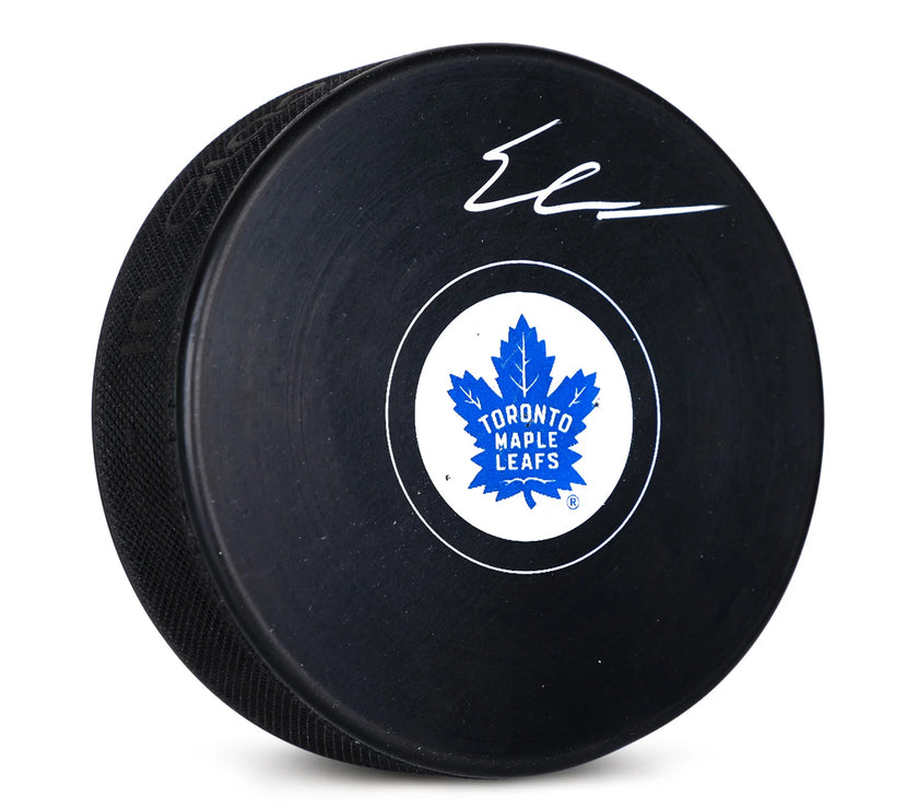 Easton Cowan Signed Toronto Maple Leafs Puck