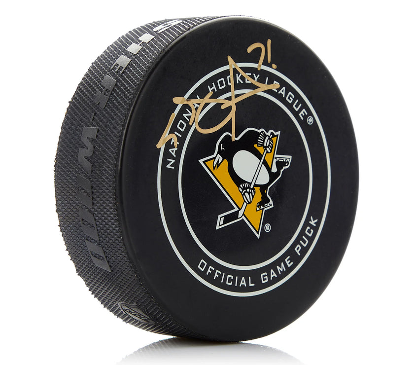 Evgeni Malkin Signed Pittsburgh Penguins Official Game Puck