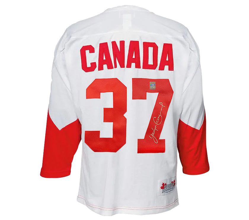 Jocelyn Guevremont Signed Team Canada 1972 Summit Series Away White Jersey