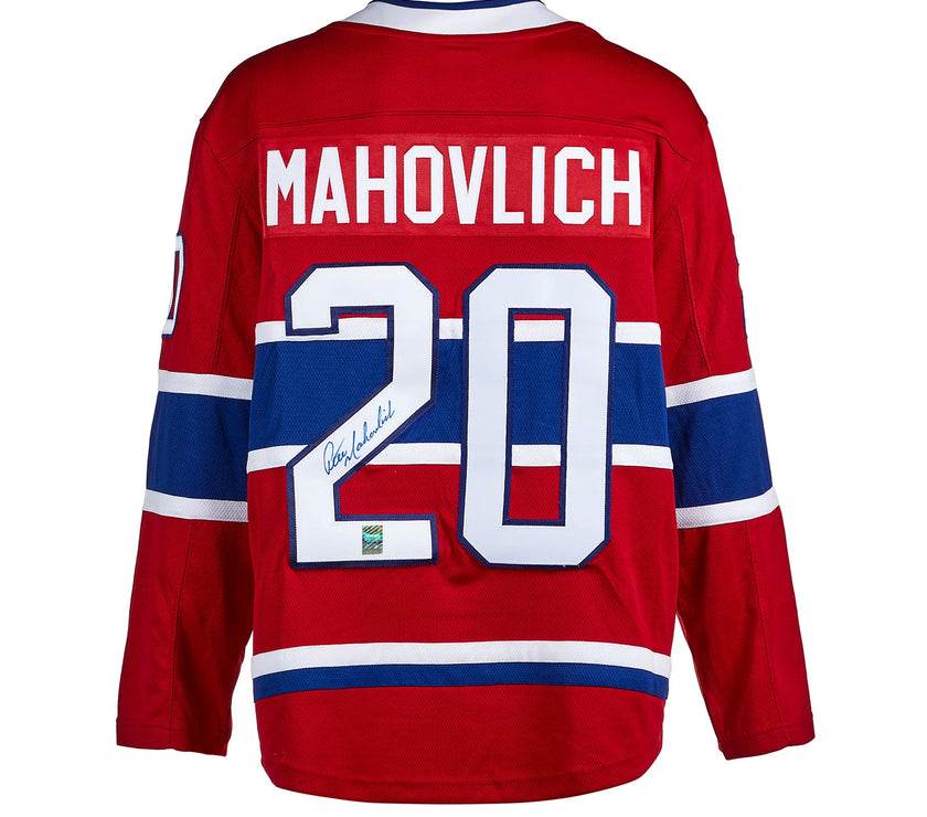 Peter Mahovlich Signed Montreal Canadiens Fanatics Breakaway Home Red Jersey