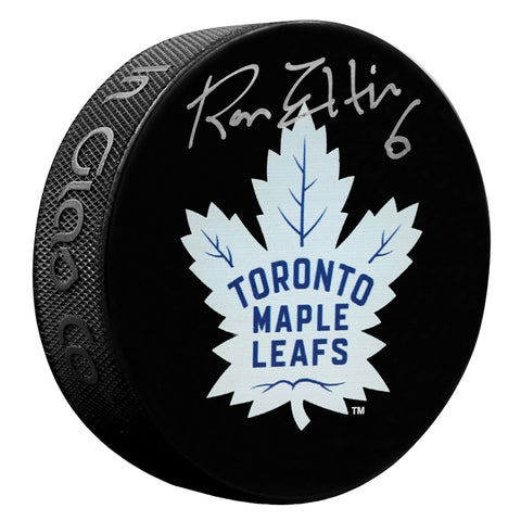 Ron Ellis Signed Toronto Maple Leafs Puck
