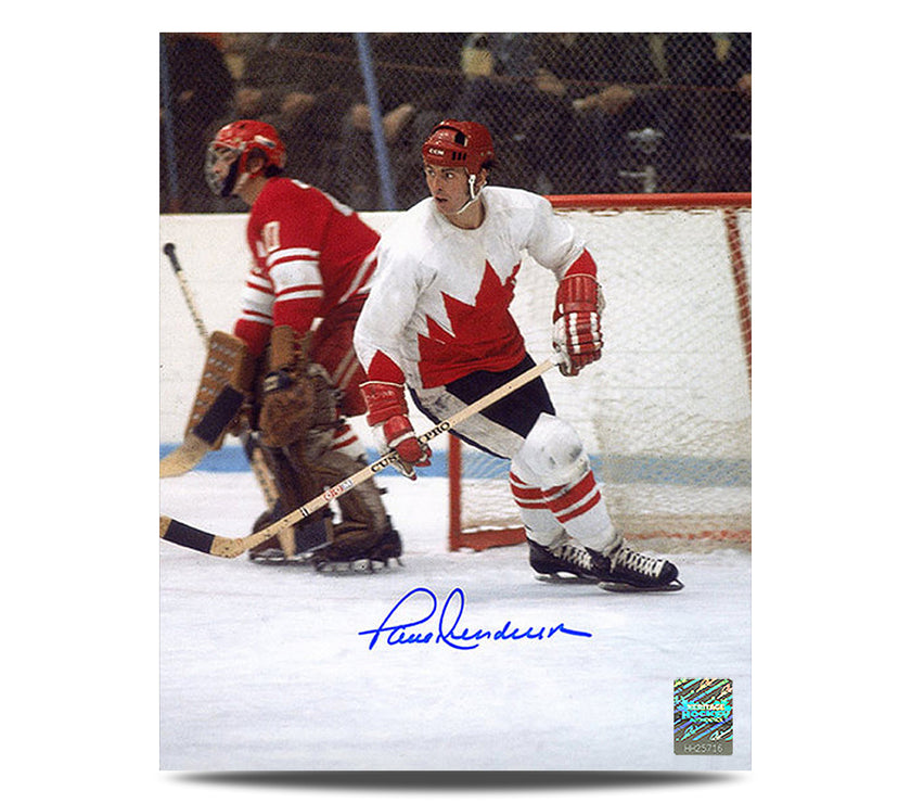 Paul Henderson Signed 1972 Summit Series Focus 8X10 Photo - Heritage Hockey™