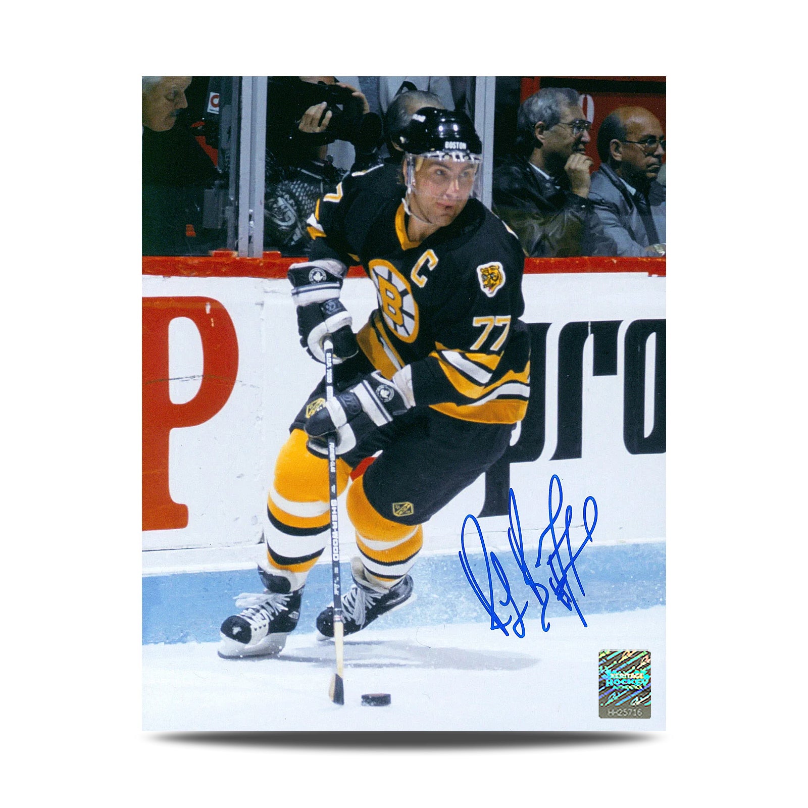 Ray Bourque Signed Boston Bruins Action 8X10 Photo