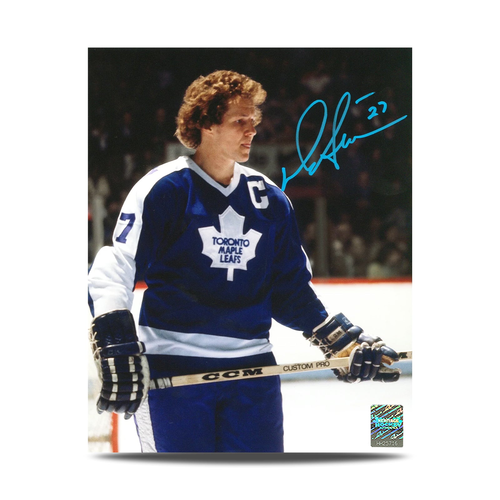 Darryl Sittler Signed Toronto Maple Leafs Portrait 8X10 Photo