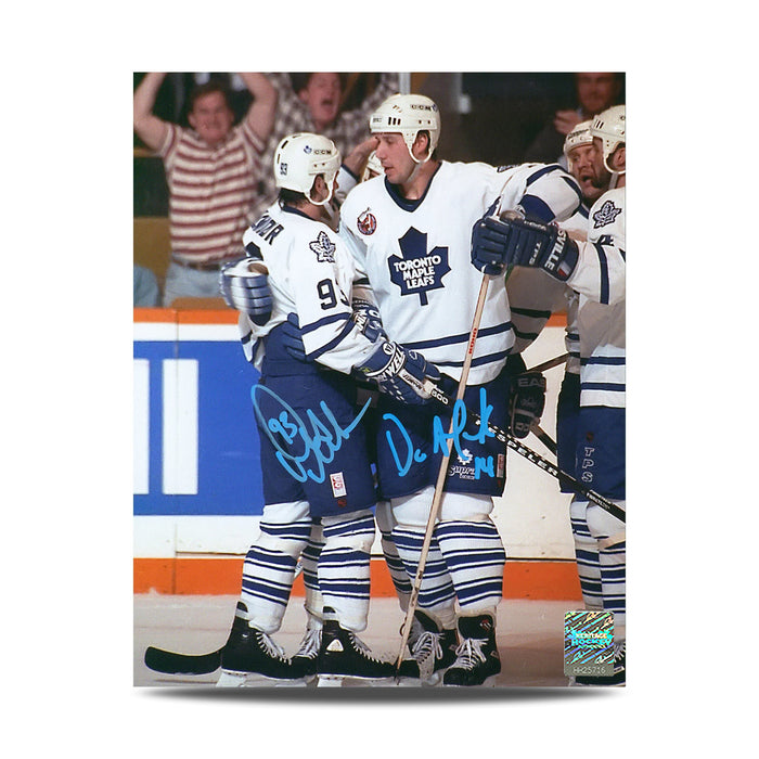 Doug Gilmour & Dave Andreychuk Dual Signed Toronto Maple Leafs 8X10 Photo