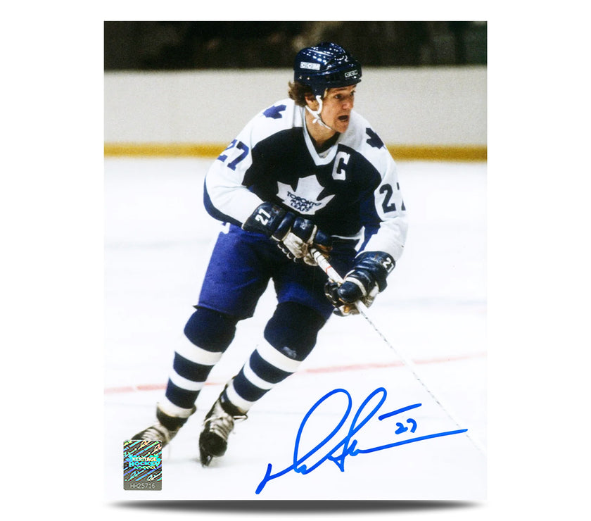 Darryl Sittler Signed Toronto Maple Leafs Classic Hockey 8X10 Photo
