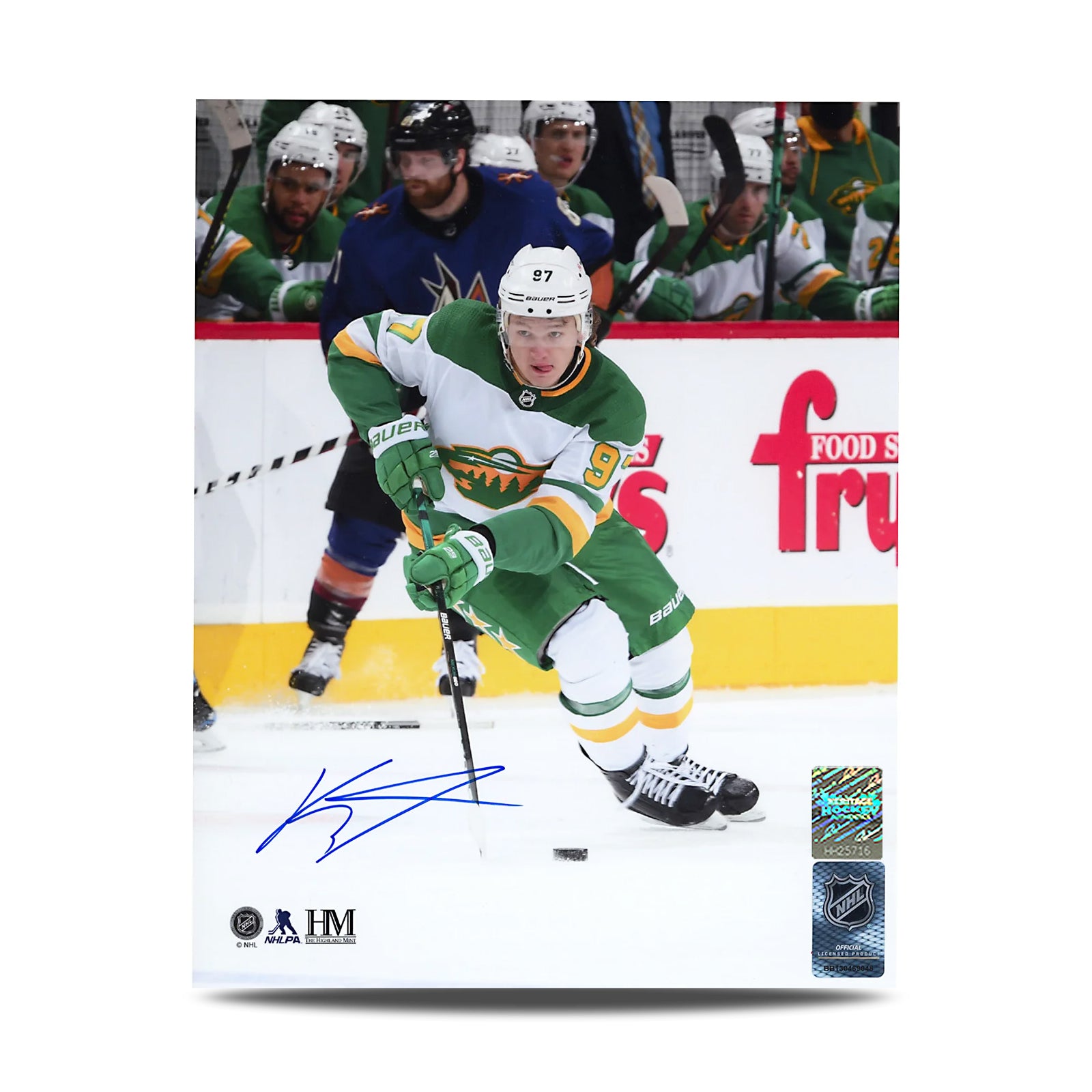Kirill Kaprizov Signed Minnesota Wild Reverse Retro 8X10 Photo