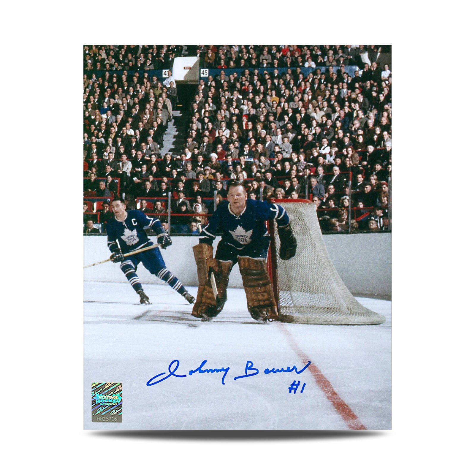Johnny Bower Signed Toronto Maple Leafs The Gardens 8X10 Photo - Heritage Hockey™