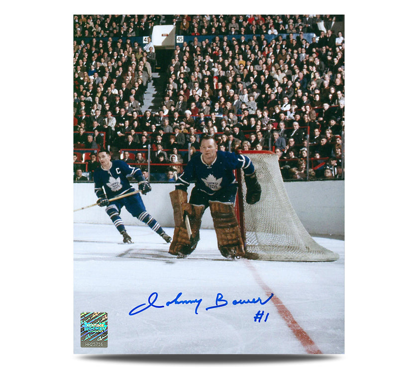 Johnny Bower Signed Toronto Maple Leafs The Gardens 8X10 Photo - Heritage Hockey™