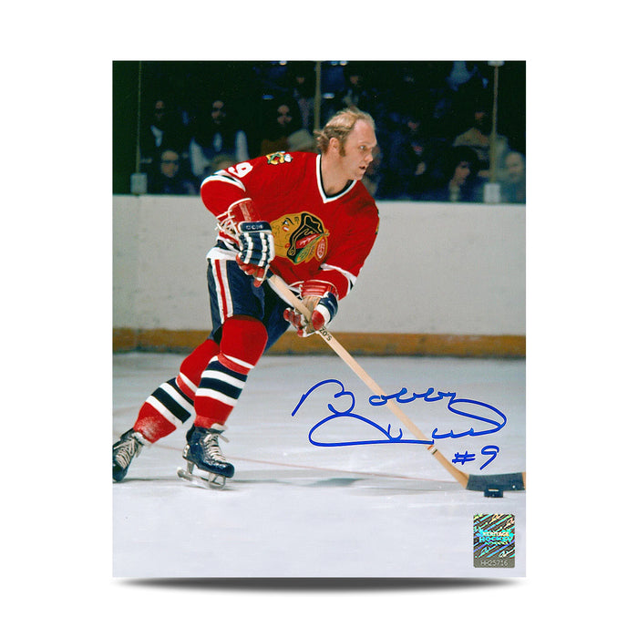 Bobby Hull Signed Chicago Blackhawks Action 8X10 Photo