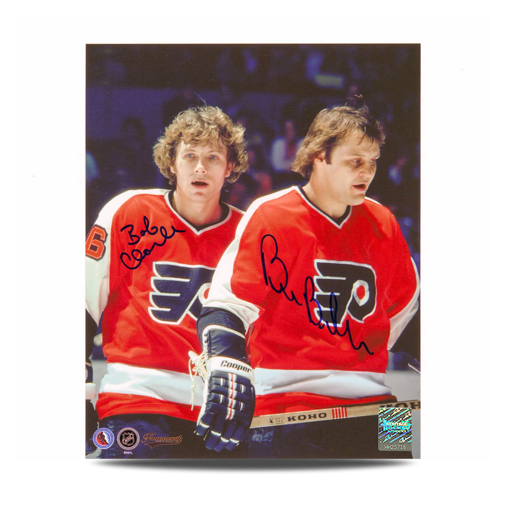 Bobby Clarke & Bill Barber Dual Signed Philadelphia Flyers 8X10 Photo