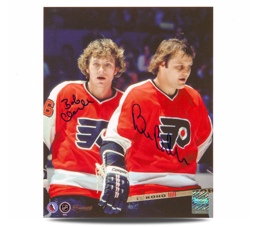 Bobby Clarke & Bill Barber Dual Signed Philadelphia Flyers 8X10 Photo