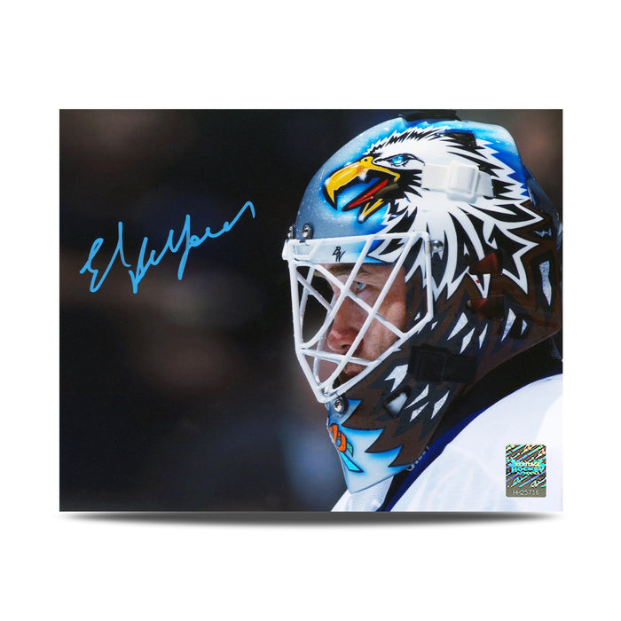 Ed Belfour Signed Toronto Maple Leafs Eagle Mask Profile 8X10 Photo