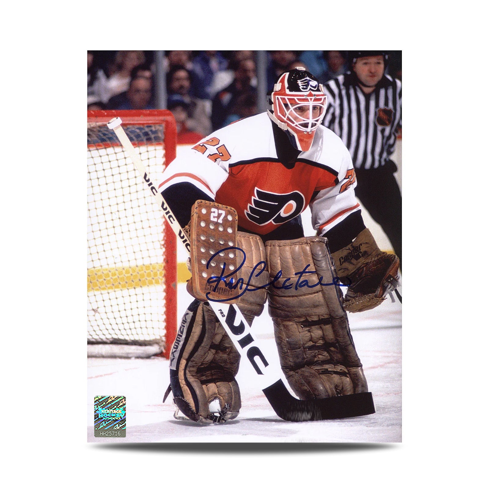 Ron Hextall Signed Philadelphia Flyers Goalie 8X10 Photo