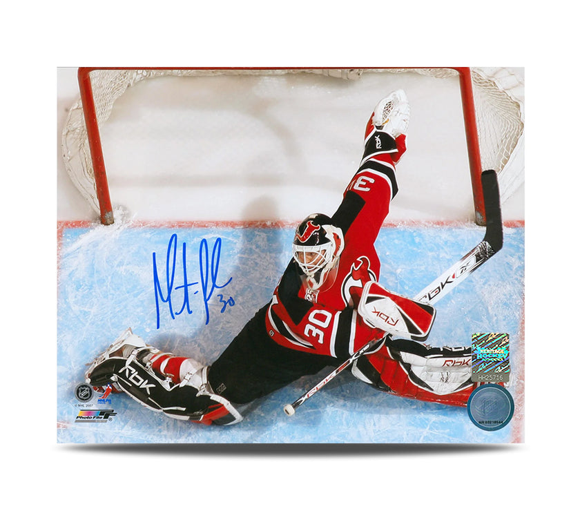 Martin Brodeur Signed New Jersey Devils Overhead 8X10 Photo