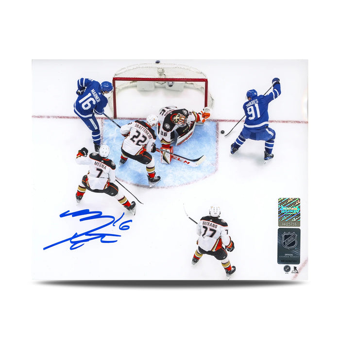 Mitch Marner Signed Toronto Maple Leafs Aerial View 8X10 Photo