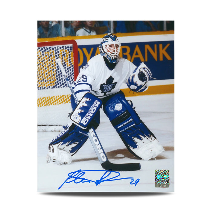 Felix Potvin Signed Toronto Maple Leafs Home Ice 8X10 Photo