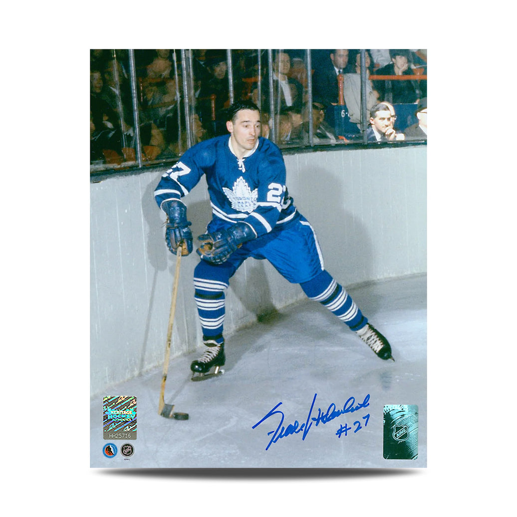 Frank Mahovlich Signed Toronto Maple Leafs Game Action 8X10 Photo