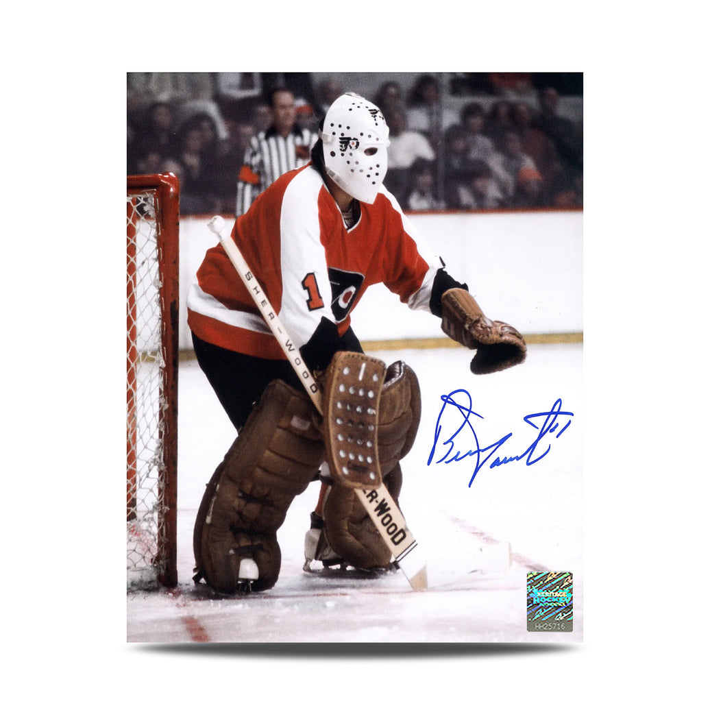 Bernie Parent Signed Philadelphia Flyers Focused 8X10 Photo