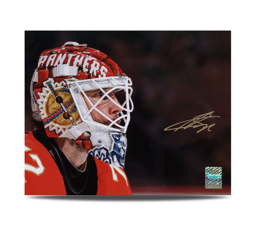 Sergei Bobrovsky Signed Florida Panthers Goalie Mask Profile 8X10 Photo