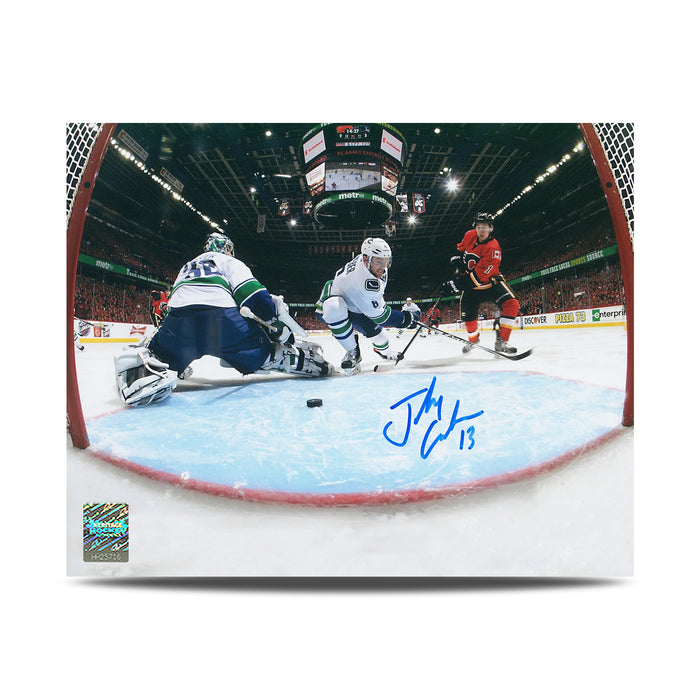 Johnny Gaudreau Signed Calgary Flames Netcam 8X10 Photo