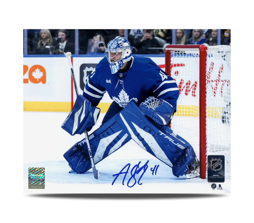 Anthony Stolarz Signed Toronto Maple Leafs Between The Pipes 8X10 Photo