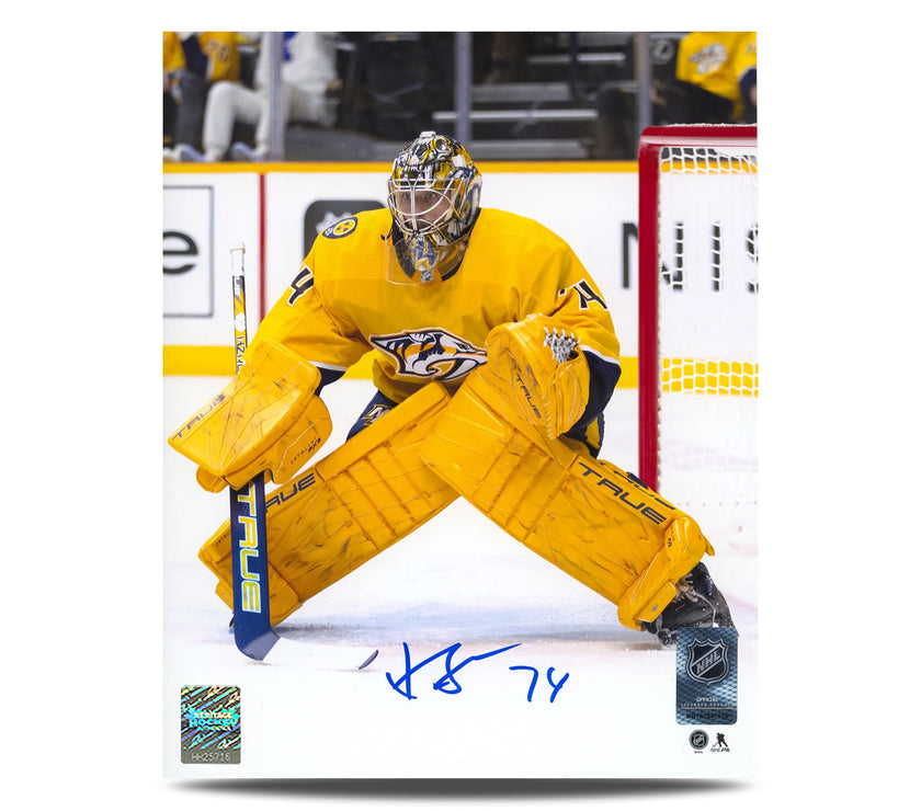 Juuse Saros Signed Nashville Predators Goalie 8X10 Photo