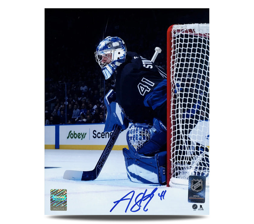 Anthony Stolarz Signed Toronto Maple Leafs Hero Profile 8X10 Photo