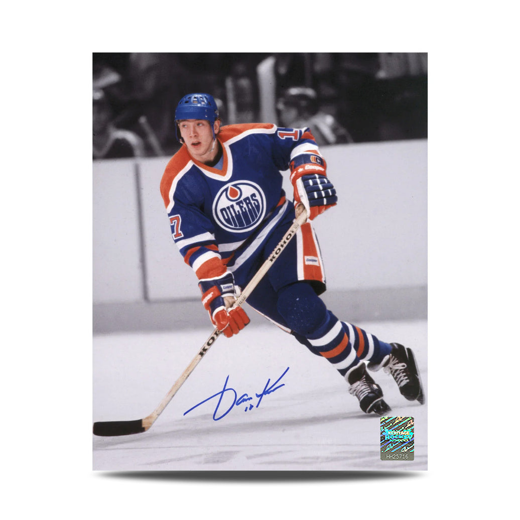Jari Kurri Signed Edmonton Oilers Spotlight 8X10 Photo