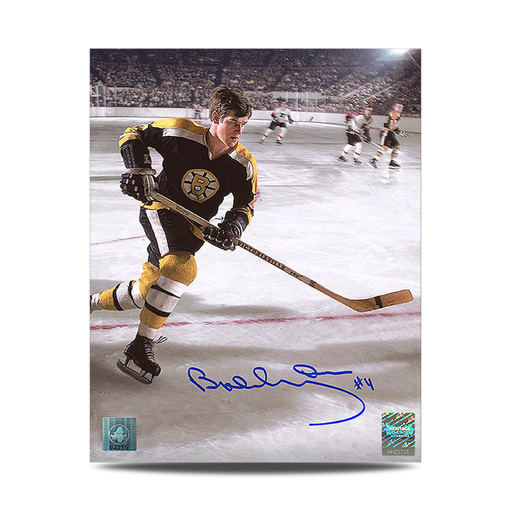 Bobby Orr Signed Boston Bruins Vintage Action 8X10 Photo - Heritage Hockey™