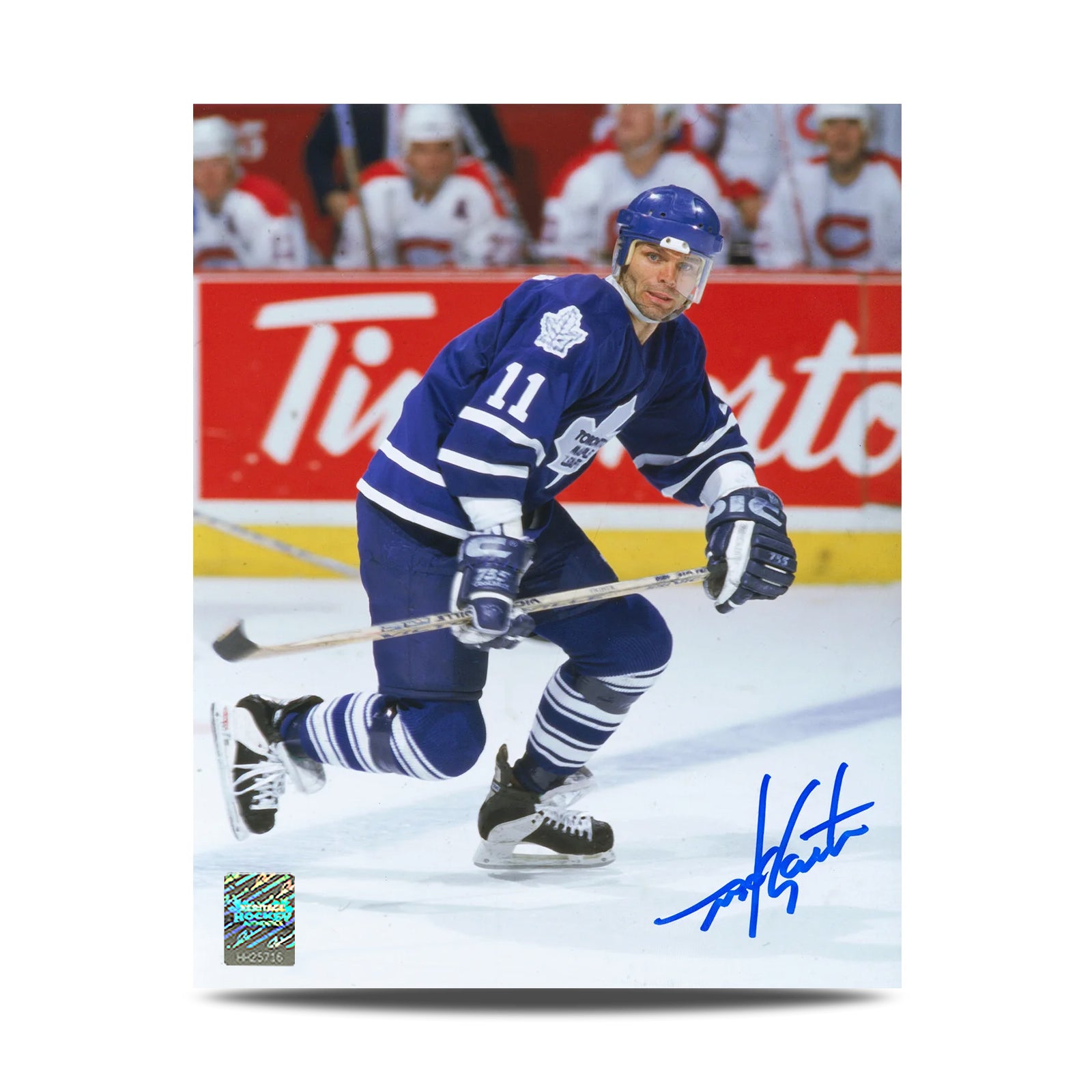 Mike Gartner Signed Toronto Maple Leafs Hockey 8X10 Photo