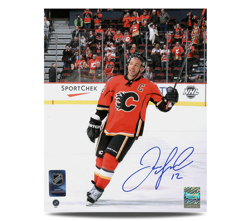 Jarome Iginla Signed Calgary Flames Captain 8X10 Photo