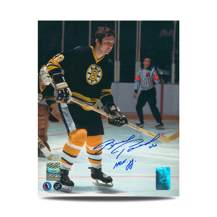 Brad Park Signed Boston Bruins Classic Hockey 8X10 Photo With HOF Note