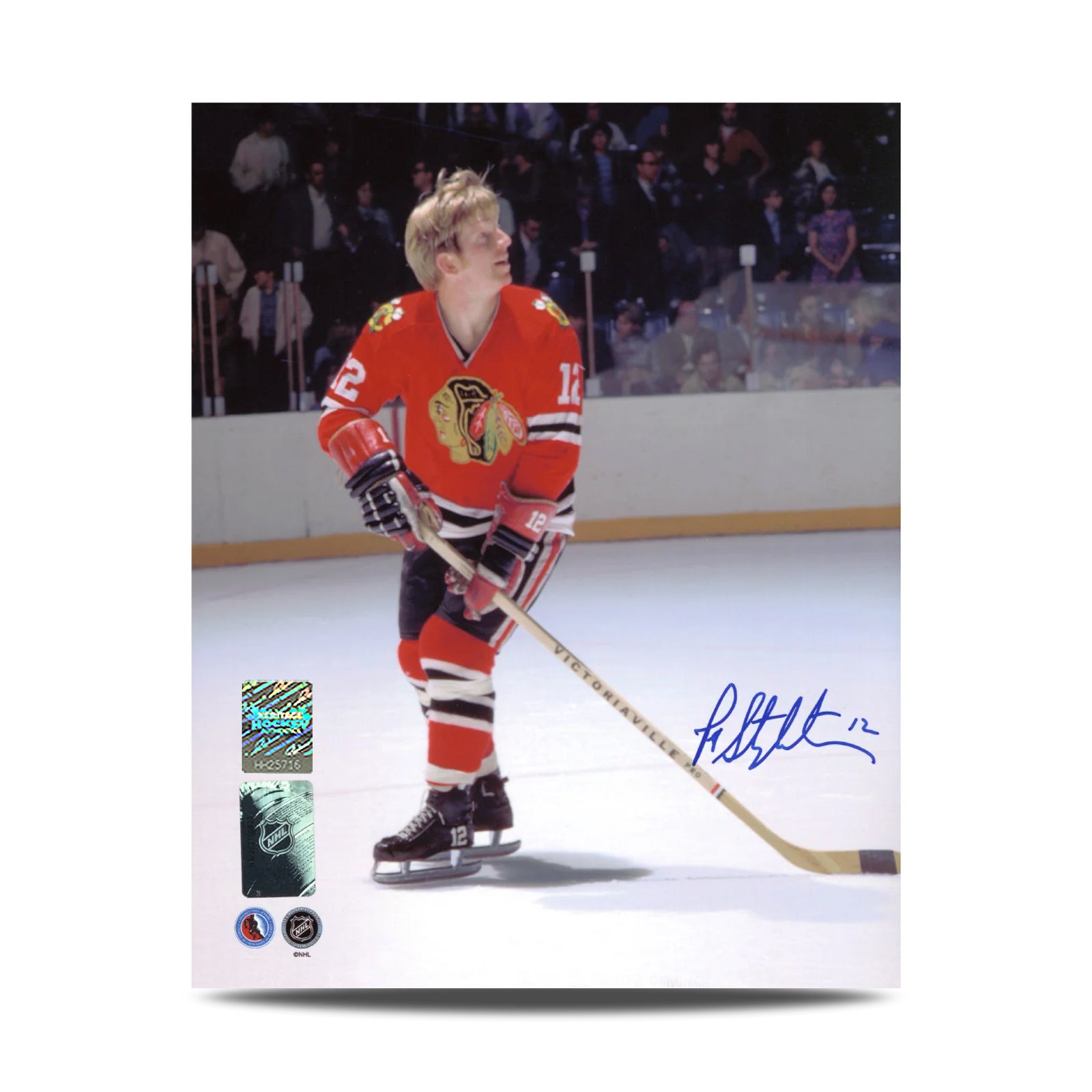 Pat Stapleton Signed Chicago Blackhawks 8X10 Photo